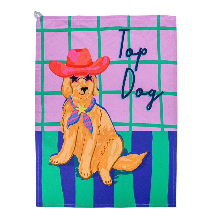Top Dog Hijinx Tea Towel