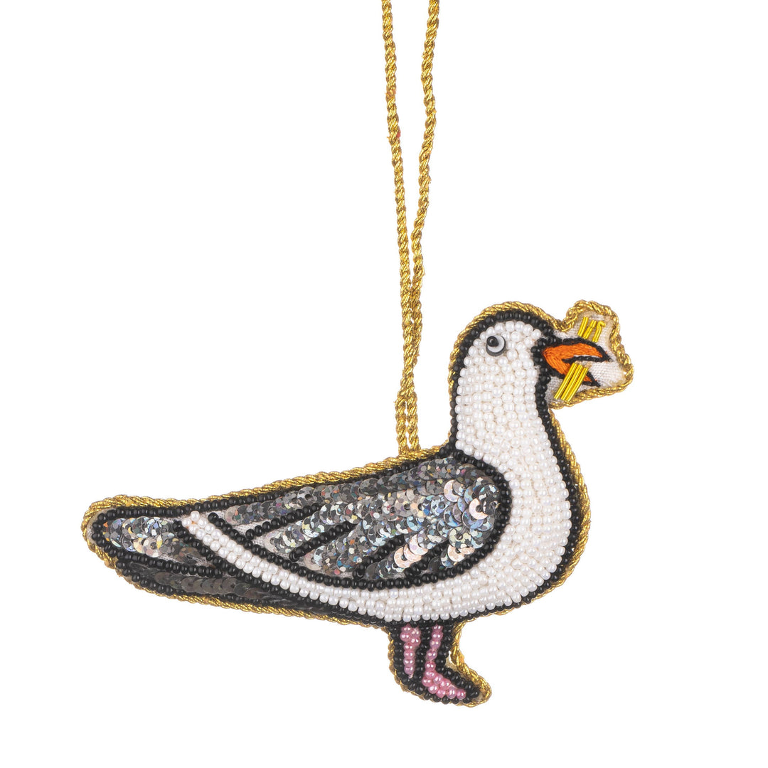 Beaded Seagull Decoration