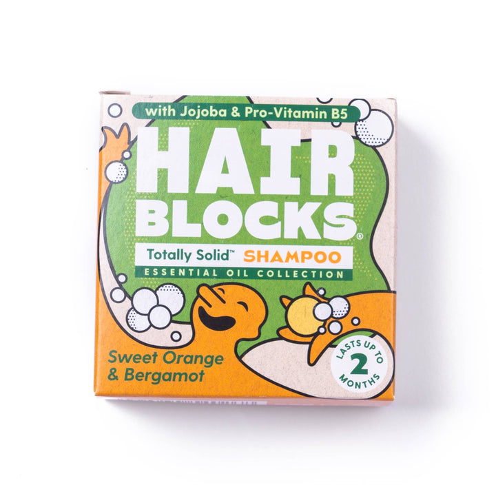 Hair Blocks Solid Shampoo: Sweet Orange & Bergamot