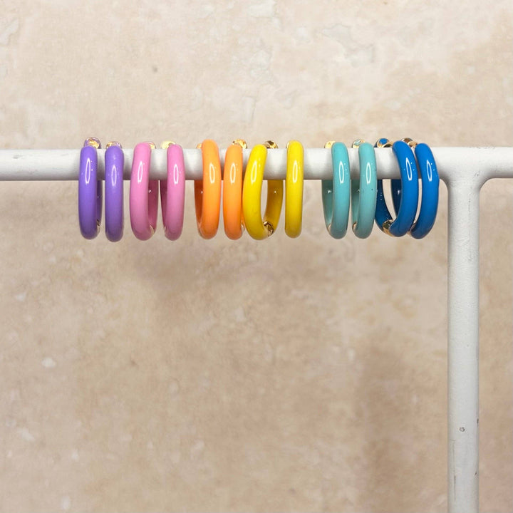 Everyday Candy Enamel Hoops
