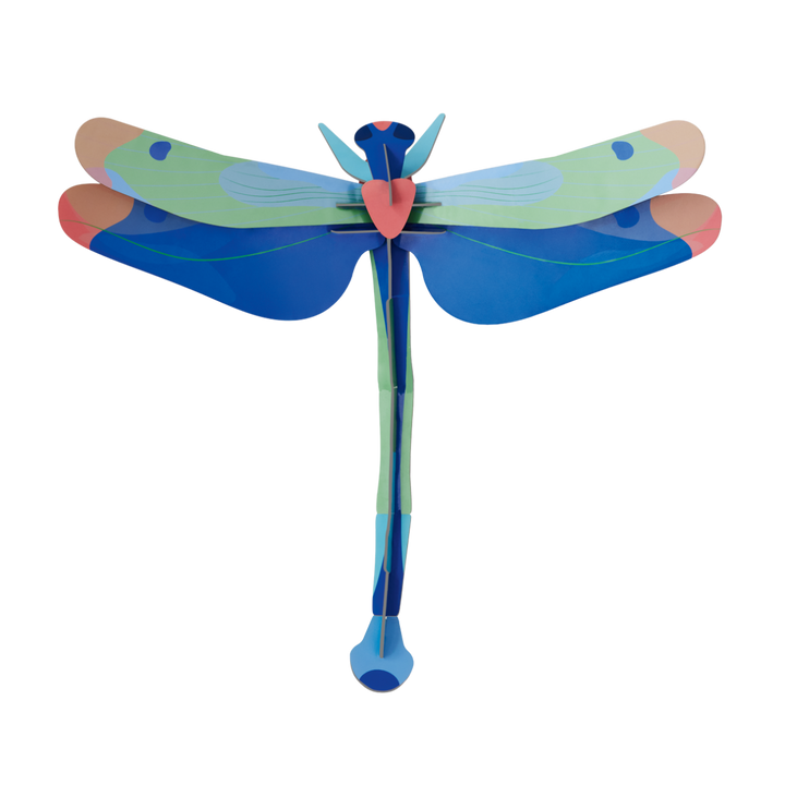 Blue & Green Dragonfly 3D Model Kit