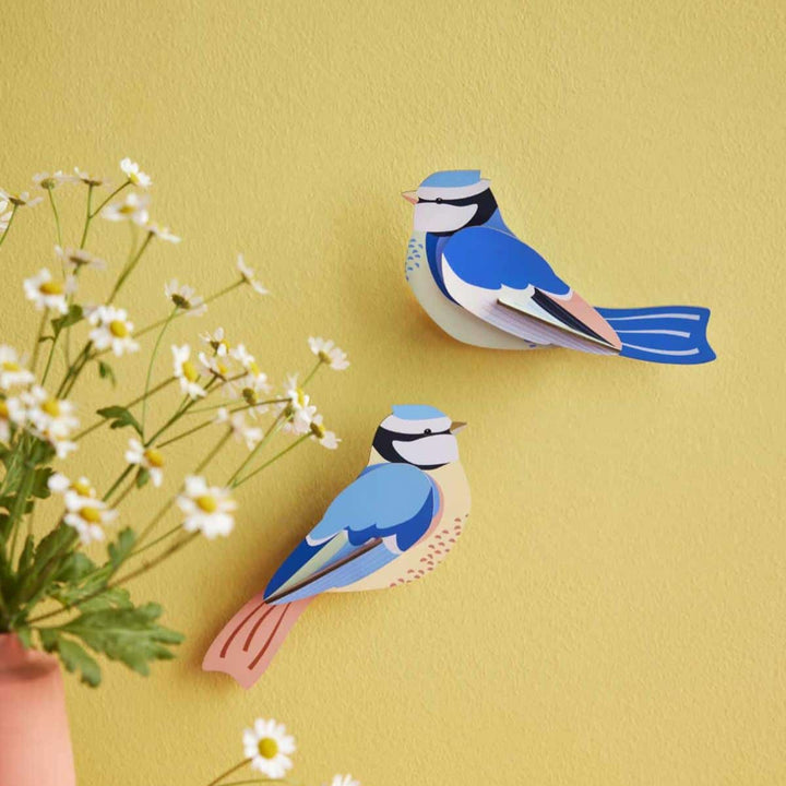 Blue Tits Set 3D Model Kit