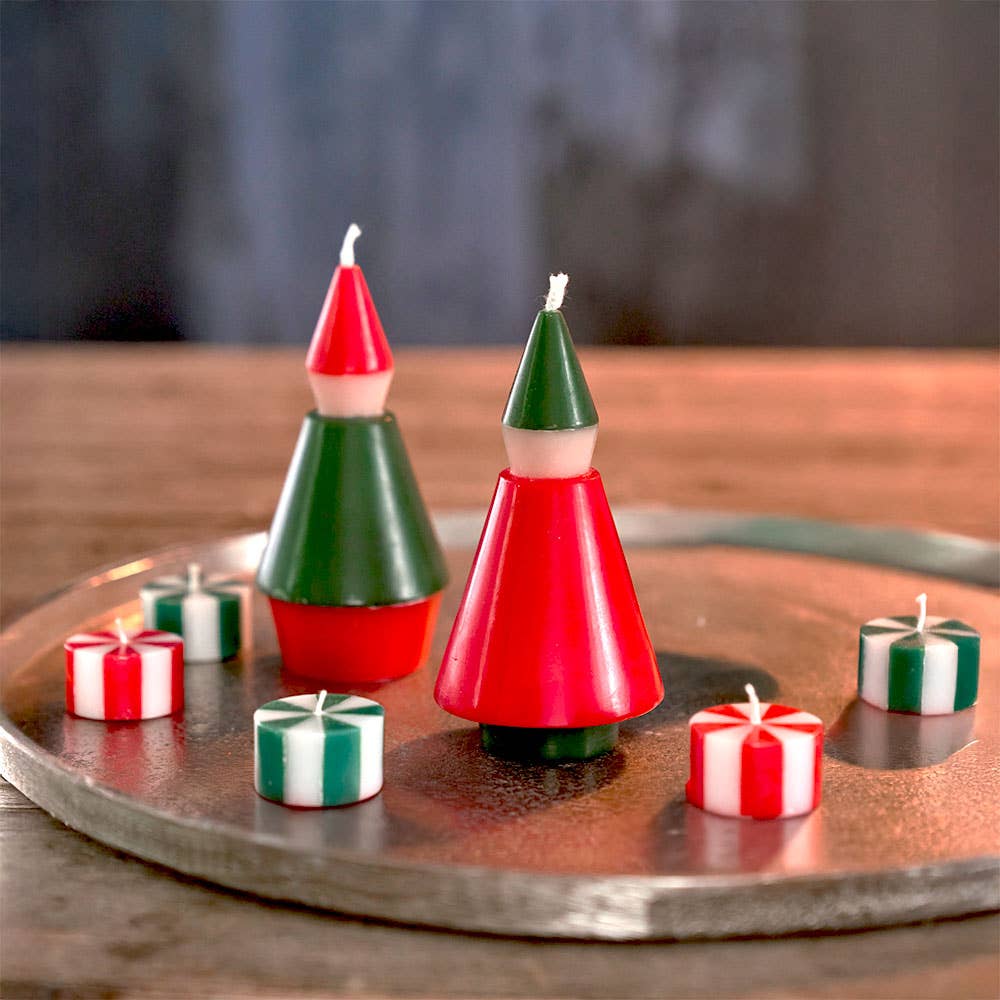 Elf Christmas Candle Set