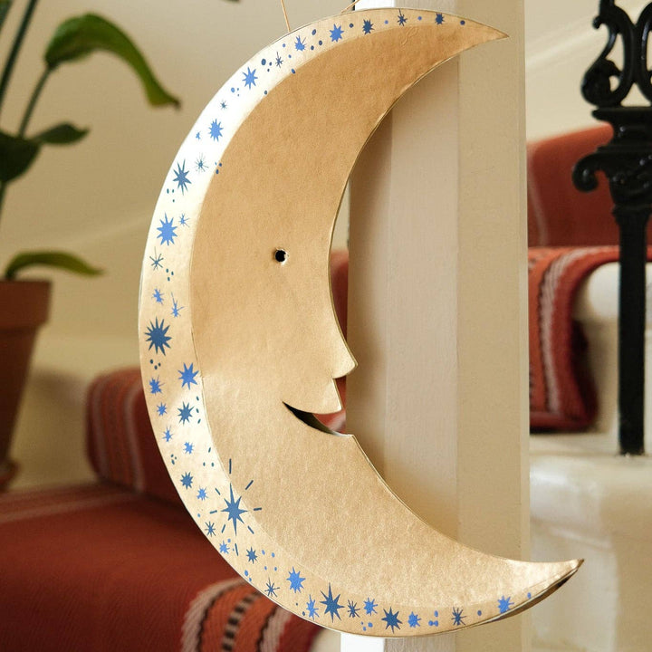Starry Golden Moon Decoration - Extra Large