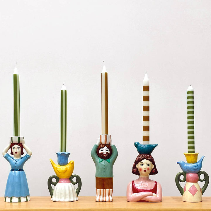 Blue Bird Candlestick