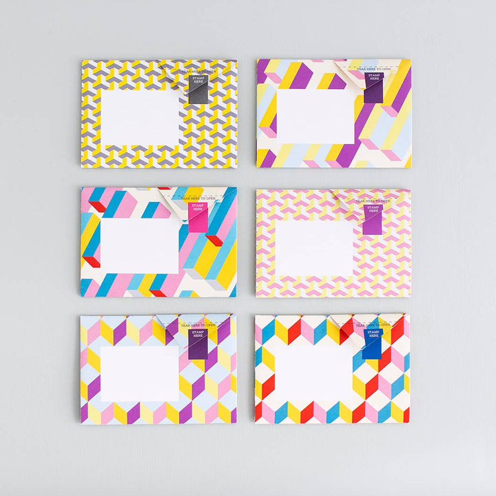 Colorful Folding Letter Pack - Pack of 6
