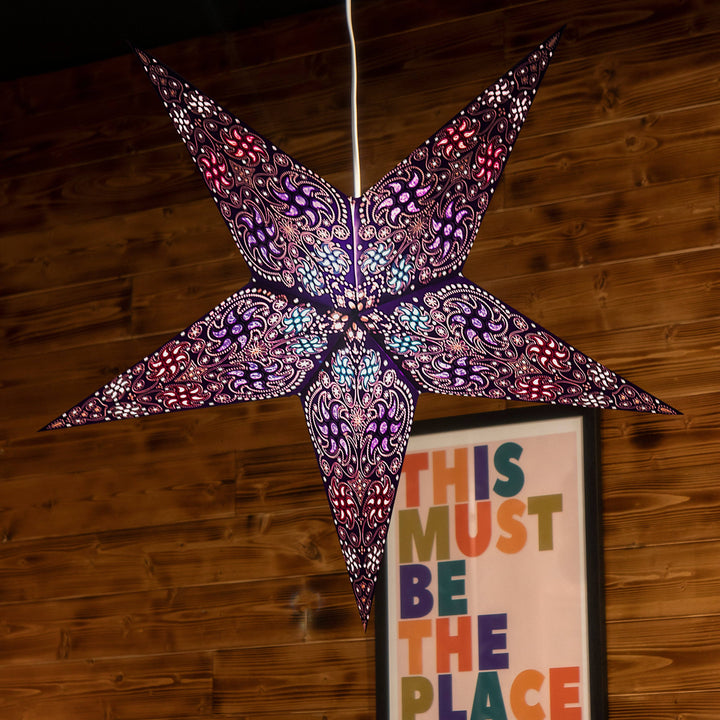 Paper Star Lantern - Firework Violet