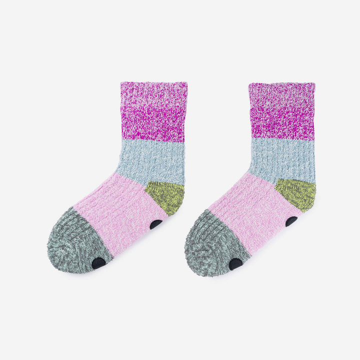 Colour Block House Socks: Size 5-8