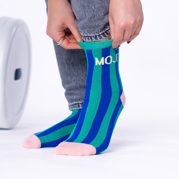 Mojito Striped Combed Cotton Socks