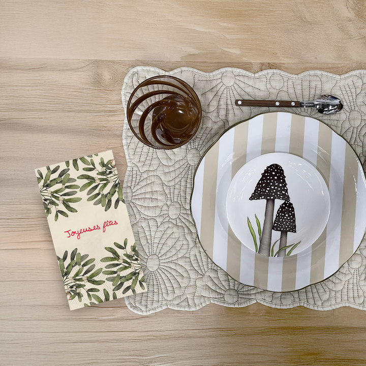 Mistletoe Christmas Paper Napkins