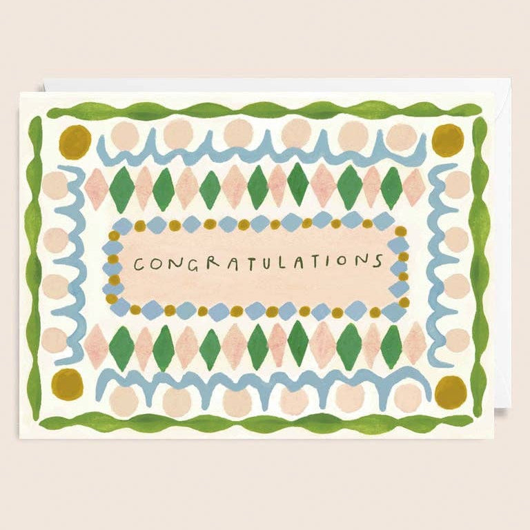 Congratulations Pattern Card