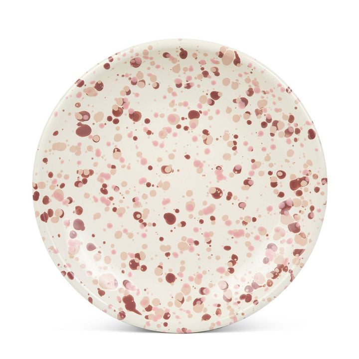 Catalina Enamelware Coupe Dinner Plate: Desert Rose