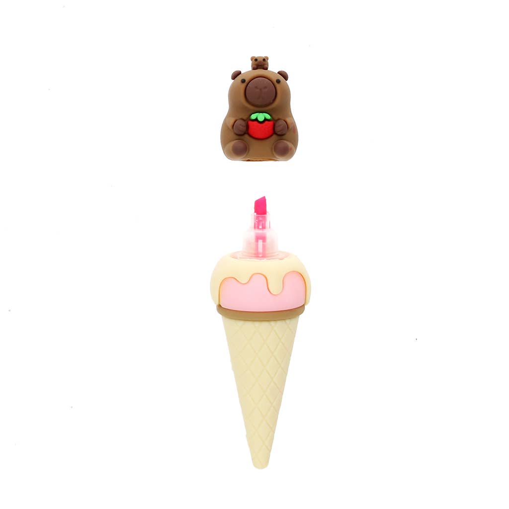 Capybara Ice Cream Highlighter