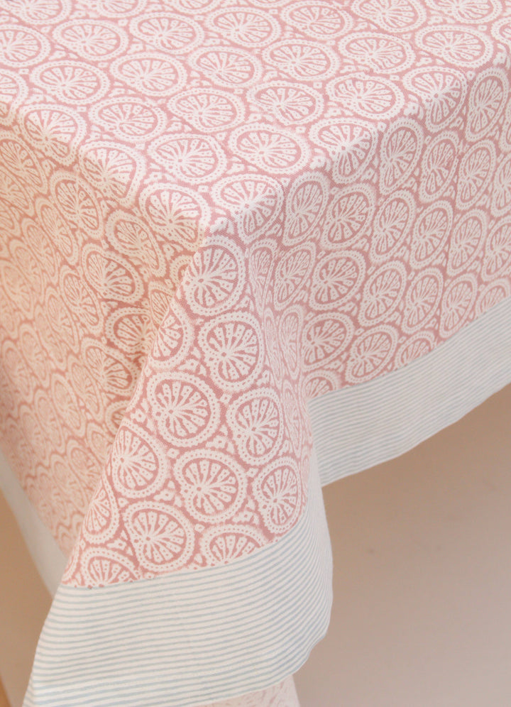Roza Seashell Blockprint Tablecloth