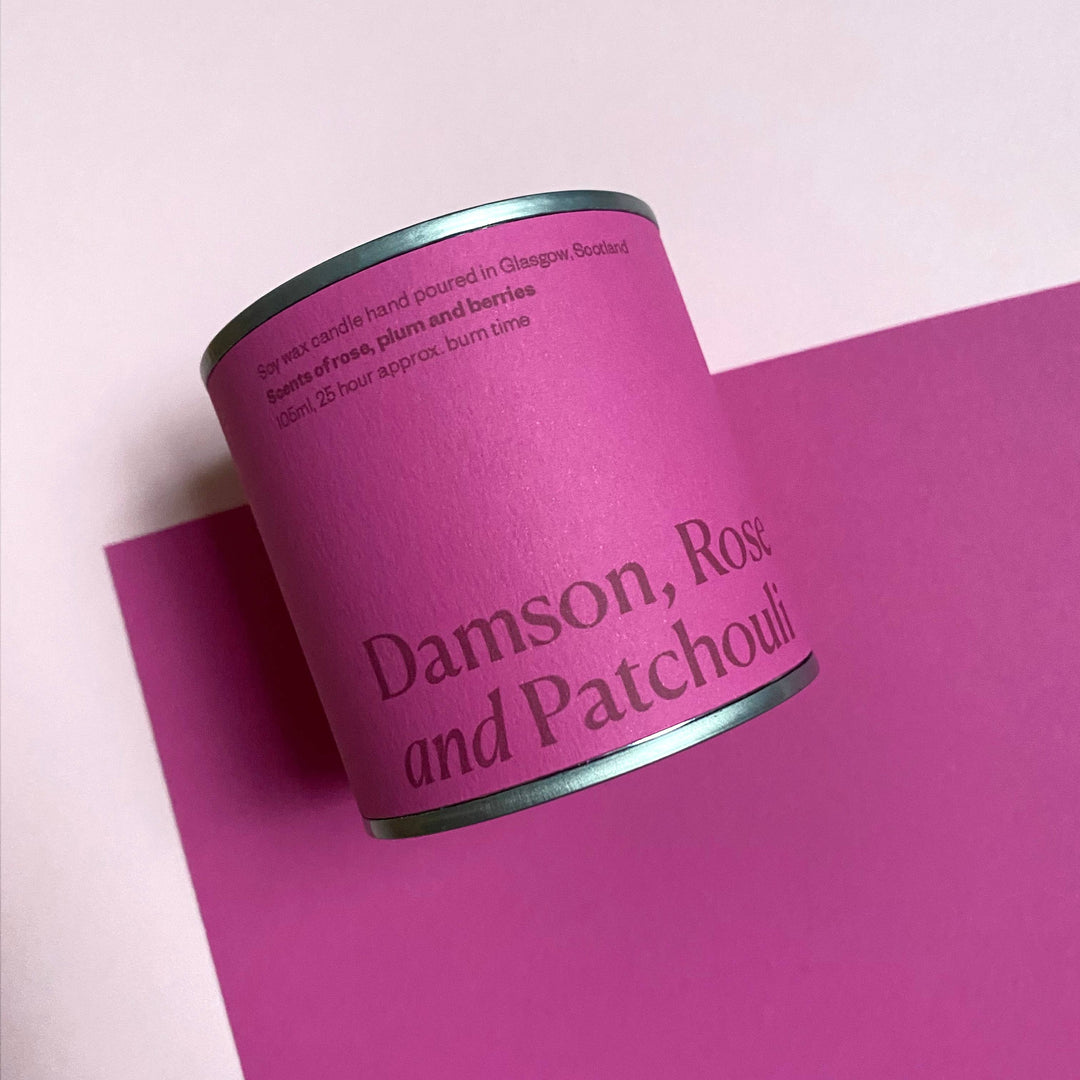 Damson, Rose & Patchouli Candle Tin