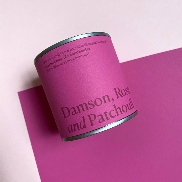 Damson, Rose & Patchouli Candle Tin