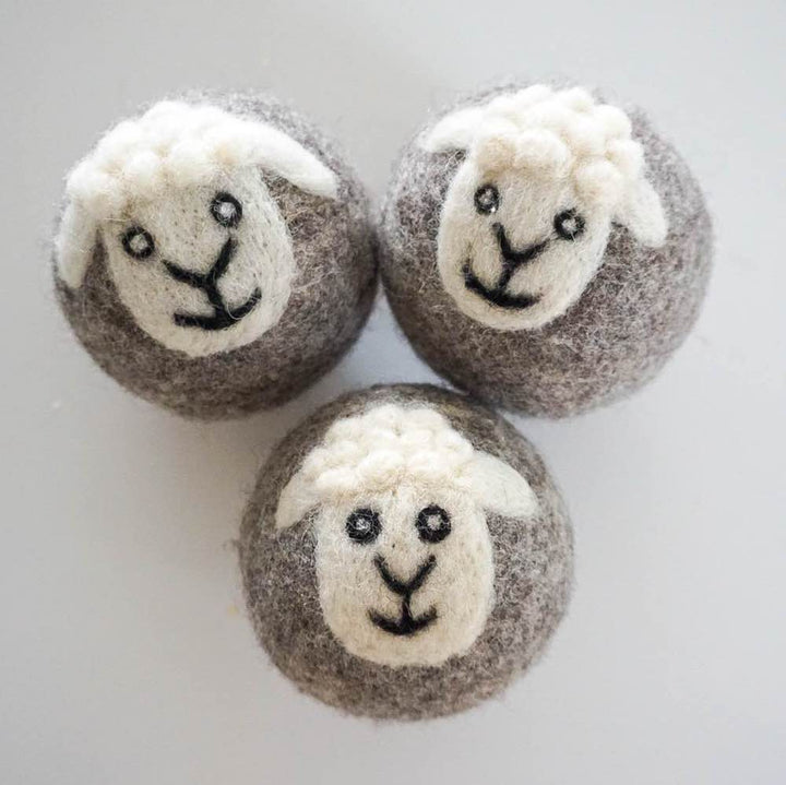 Sheep Wool Dryer Balls - Set of 3