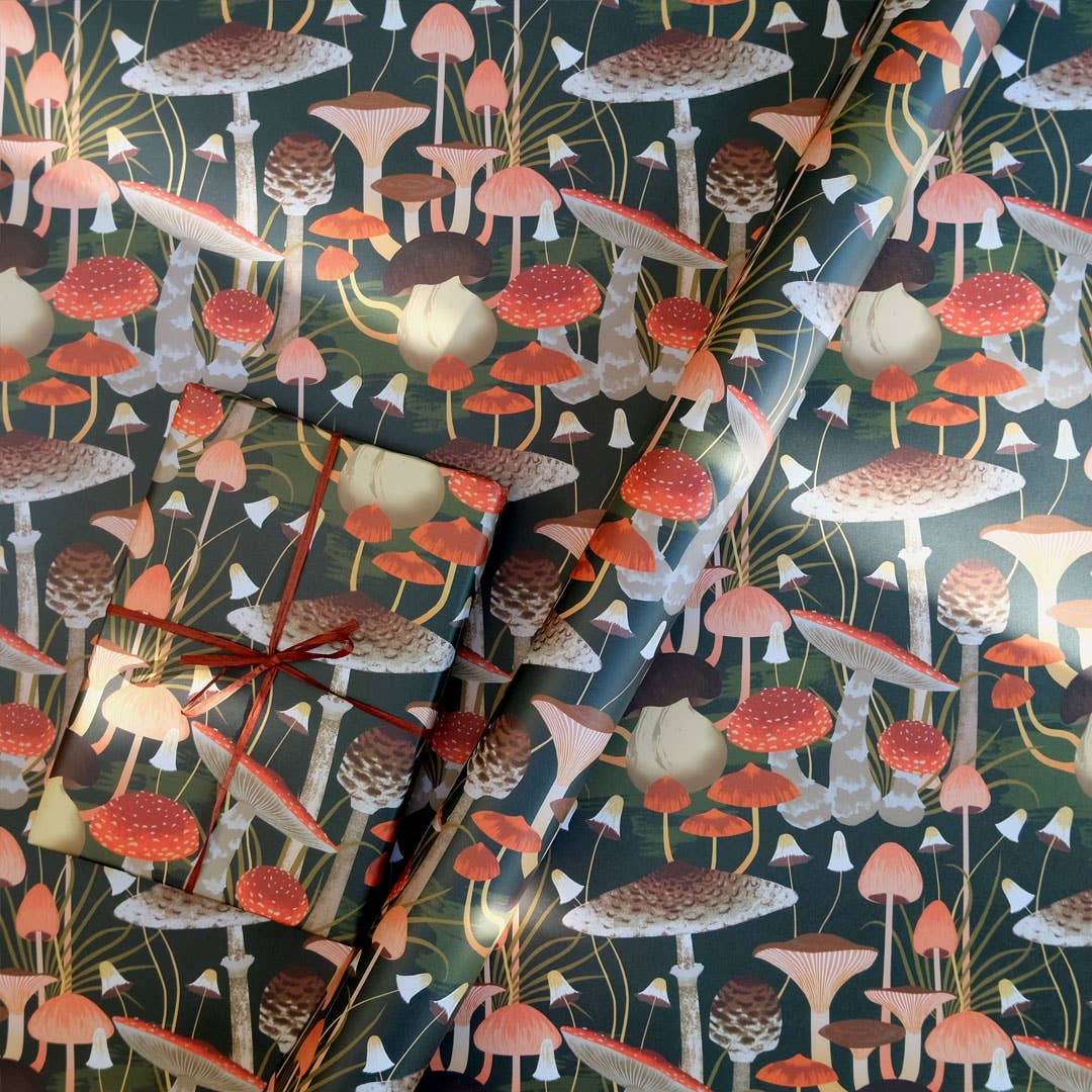 Fungi Wrapping Paper Sheet
