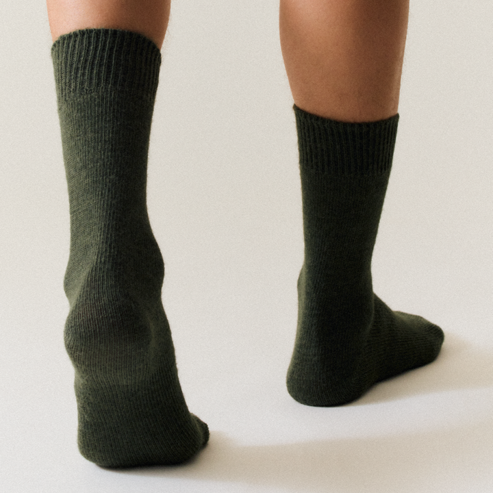 Pairs Glen Green Alpaca Socks