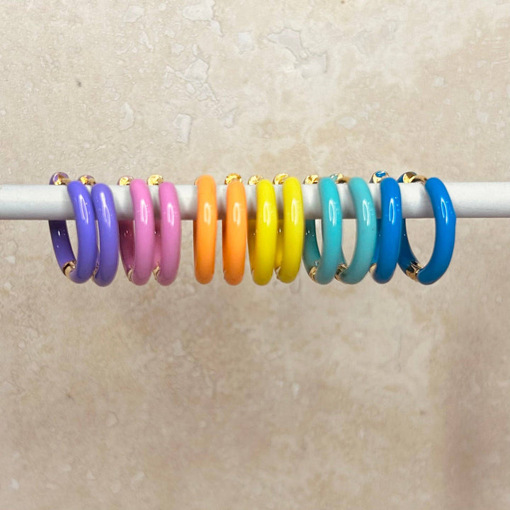 Everyday Candy Enamel Hoops