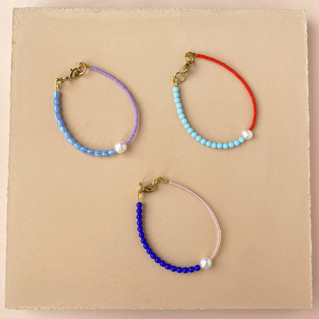 Two Tone Choker Necklace: Cobalt Blue