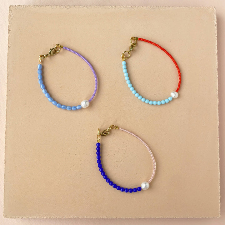Two Tone Choker Necklace: Cobalt Blue