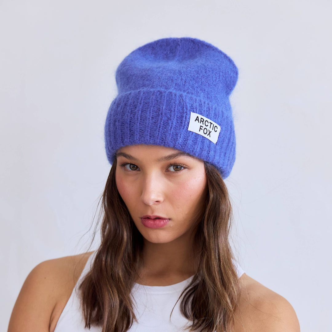 The Mohair Beanie -  Dusk Blue