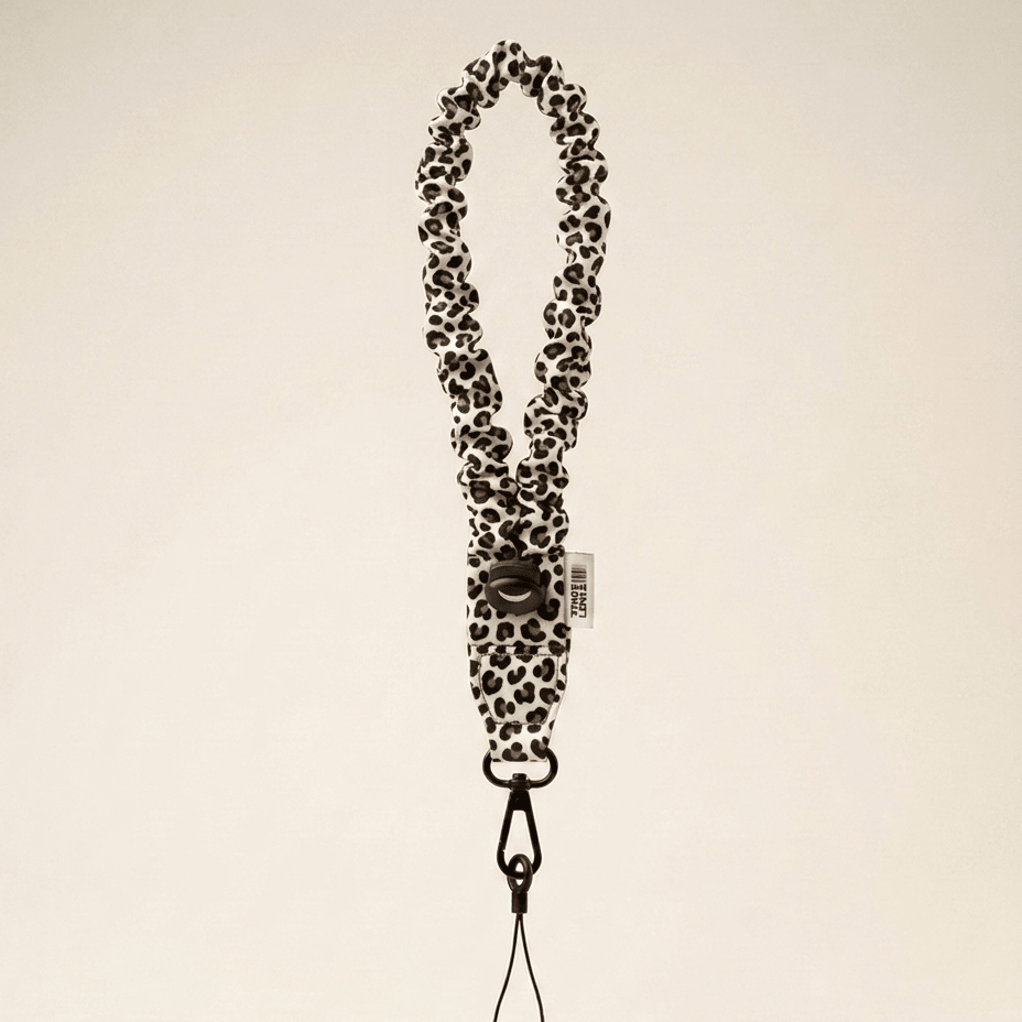 Cream Leopard Wrist Strap