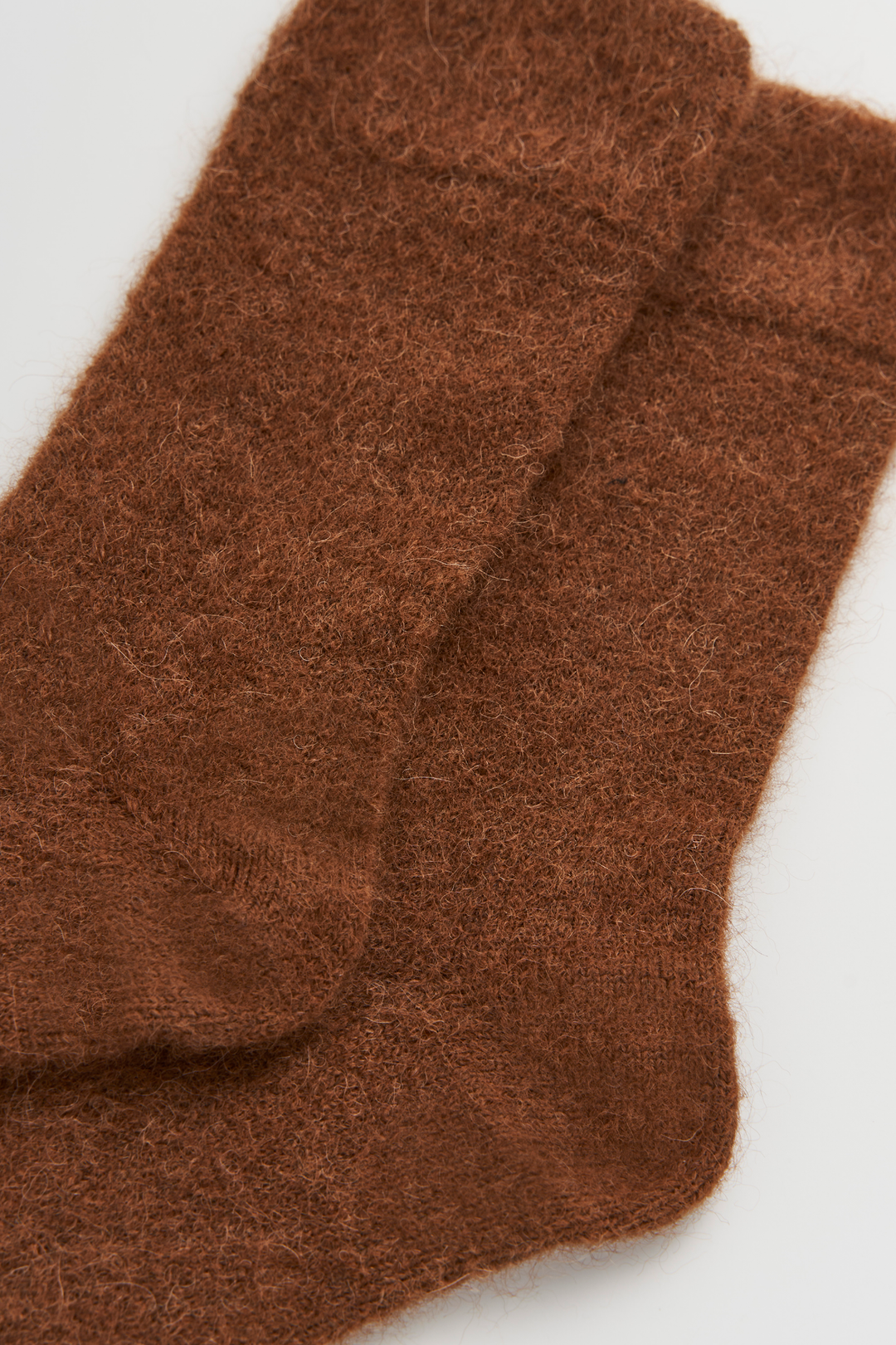 Ultra Soft Alpaca Socks in Chestnut Brown
