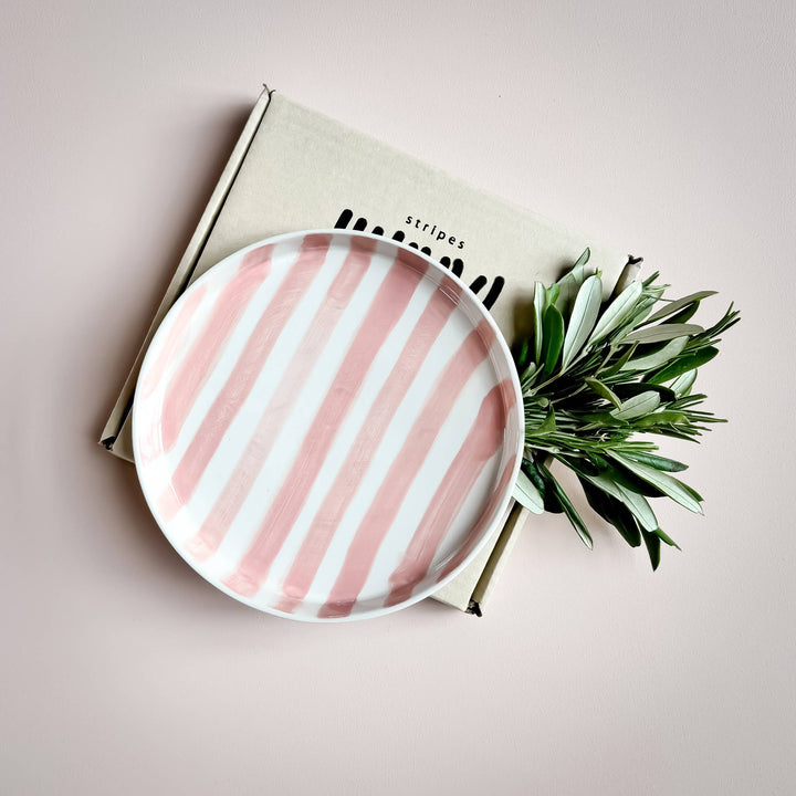 Incanto Rose Stripe Plate