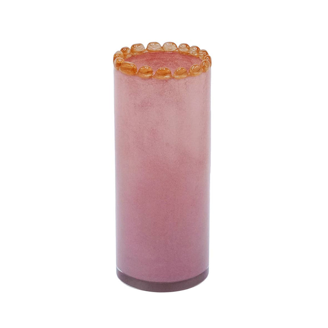 Opaline Pink ‘Pearls’ Vase