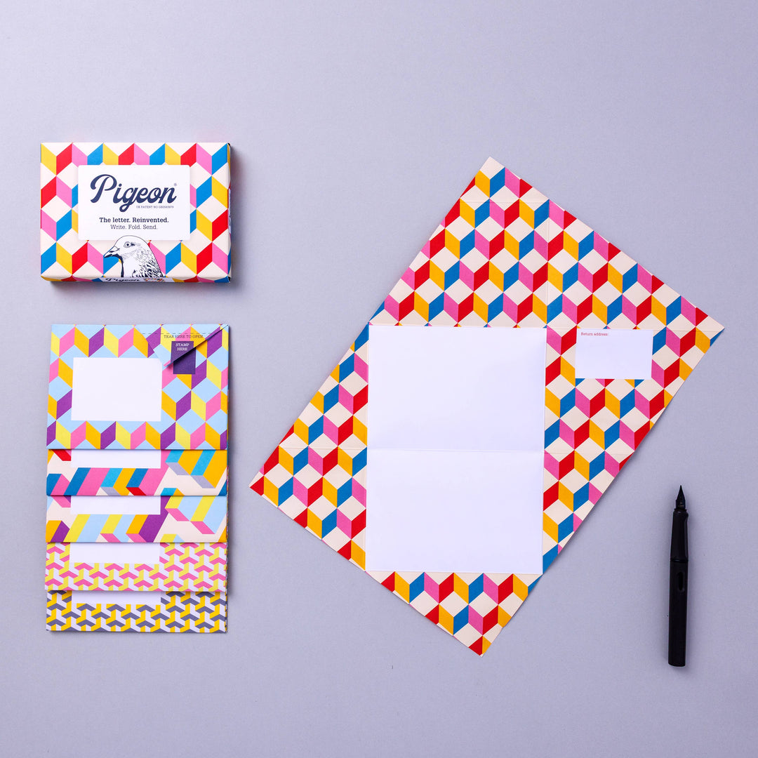 Colorful Folding Letter Pack - Pack of 6