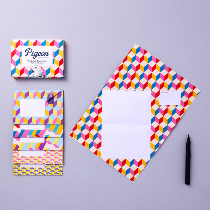 Colorful Folding Letter Pack - Pack of 6