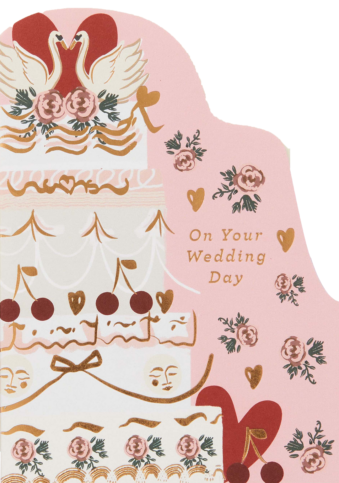 Vintage Wedding Cake Card
