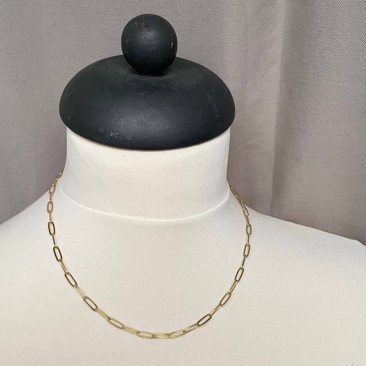 Long Link Chain Necklace - 18k Gold Plated