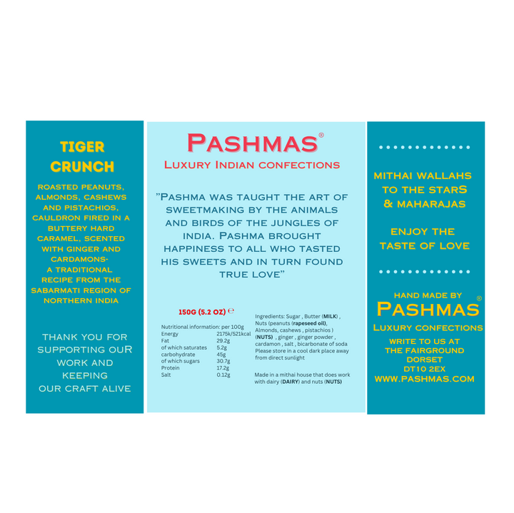 PASHMAS Luxury Indian Confections - Nutty Crunch