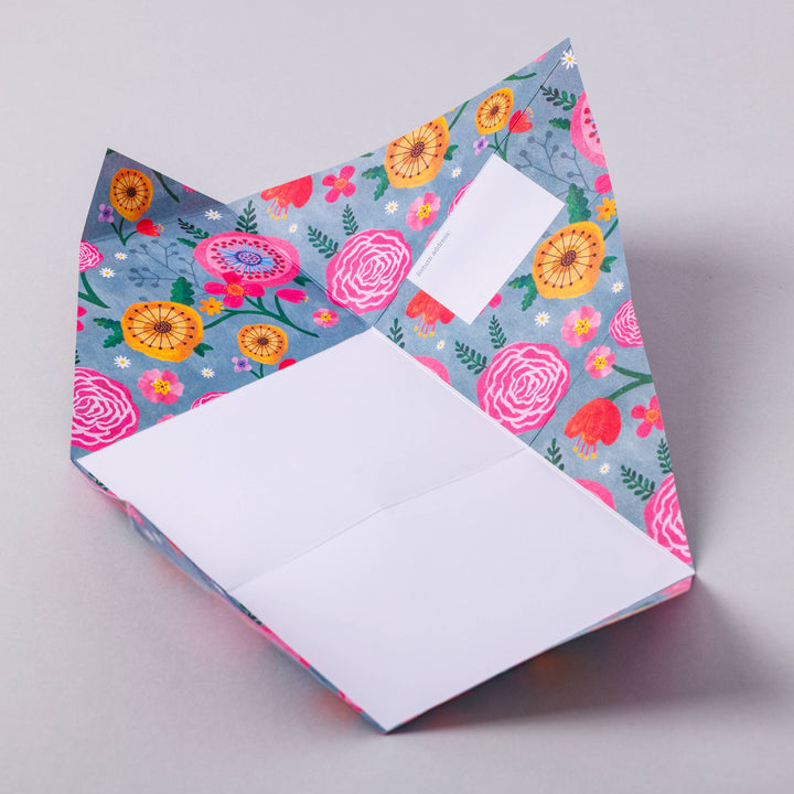Wildflower Pigeon Folding Letter  Set - Pack of 6