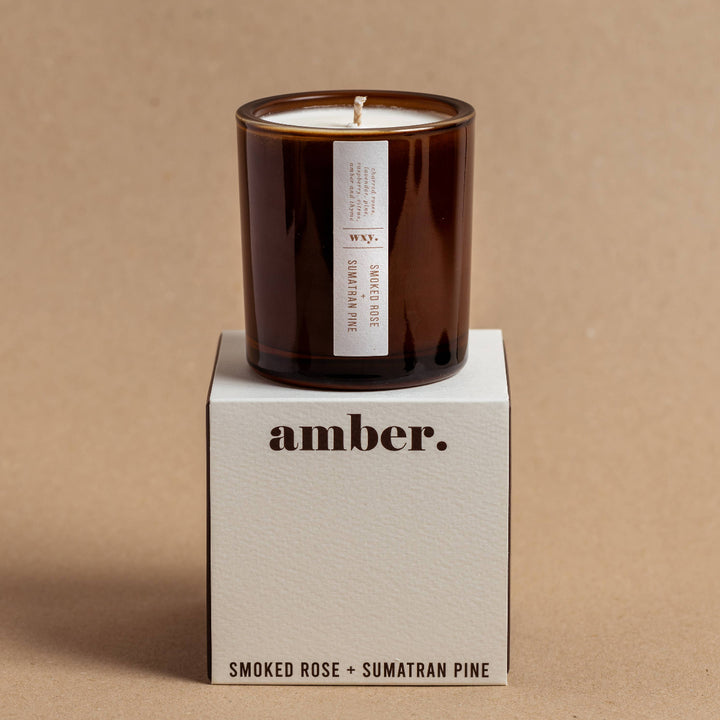 Amber Smoked Rose & Sumatran Pine Candle
