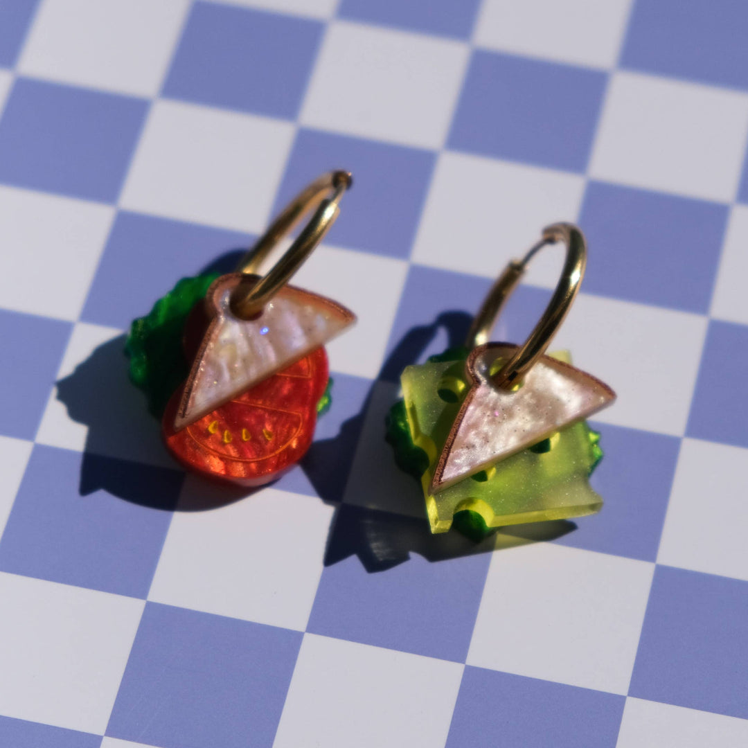 Classic Sandwich Hoop Earrings