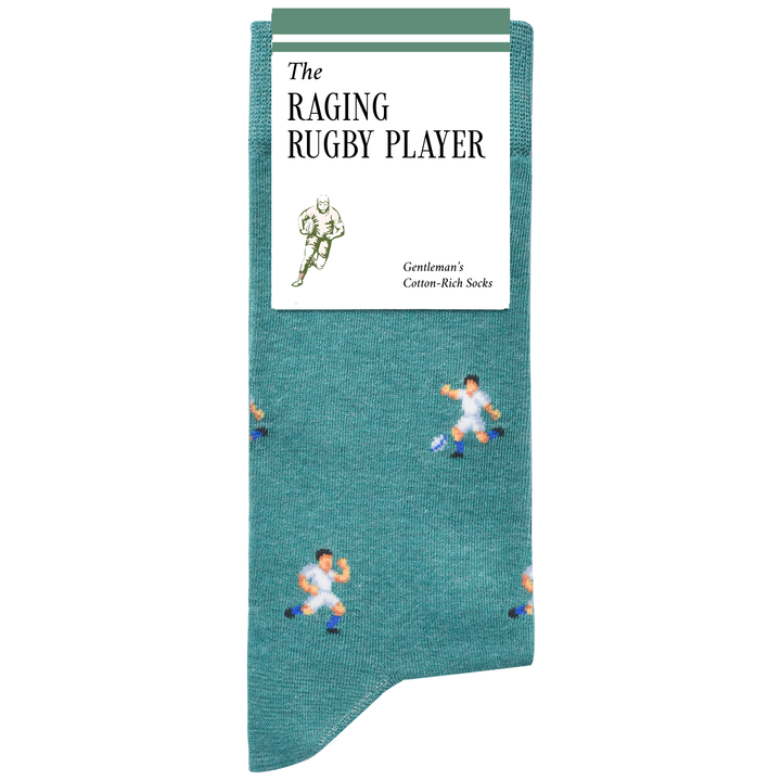 The Raging Rugby Player | Novelty Socks for Rugby Fans