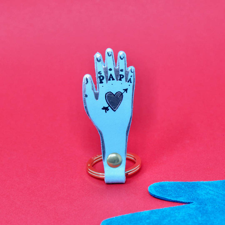 Papa Key Fob: Turquoise