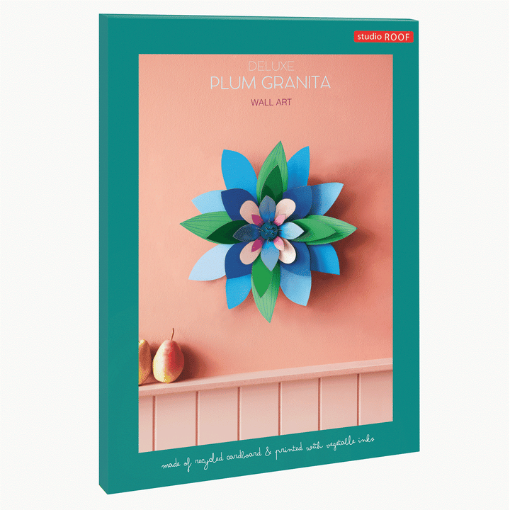 Deluxe Plum Granita Flower 3D Model Kit