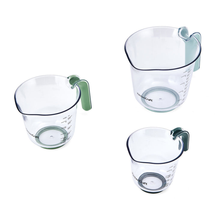 3 Piece Space Saving Stackable Measuring Jugs