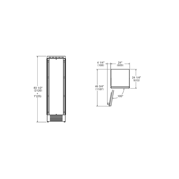 Bertazzoni Master Series - 60cm Built-in Freezer Column Panel Ready