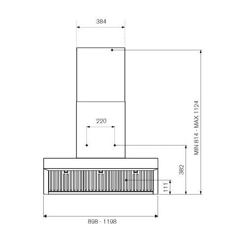 Bertazzoni Professional Series - 90cm Wallmount Hood