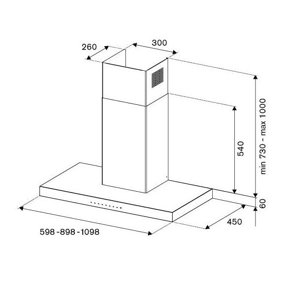 Bertazzoni Professional Series - 60cm Wallmount Hood