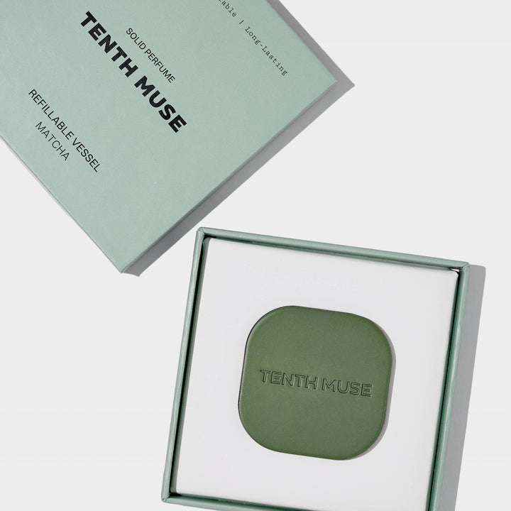 Refillable Vessel for Solid Perfume - Matcha