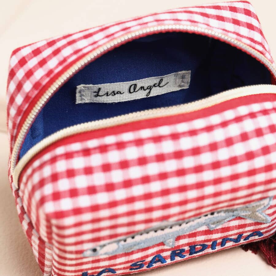 La Sardina Gingham Pouch