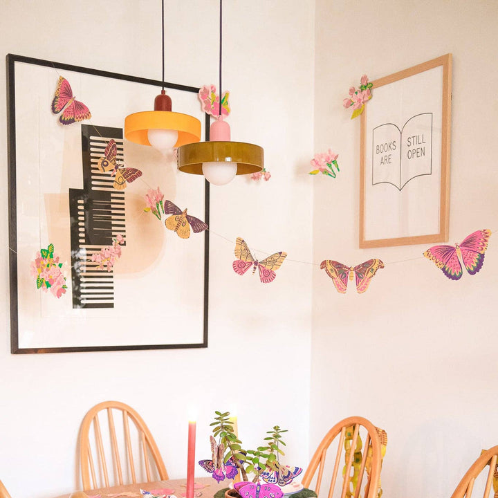 Colourful Butterflies Sewn Garland