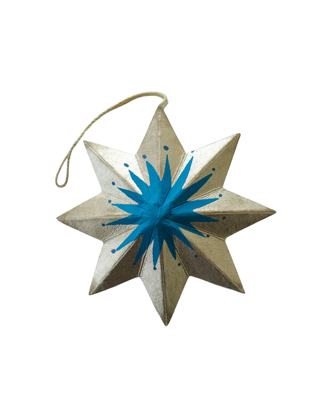 Golden Star Screen-Printed Board Decoration